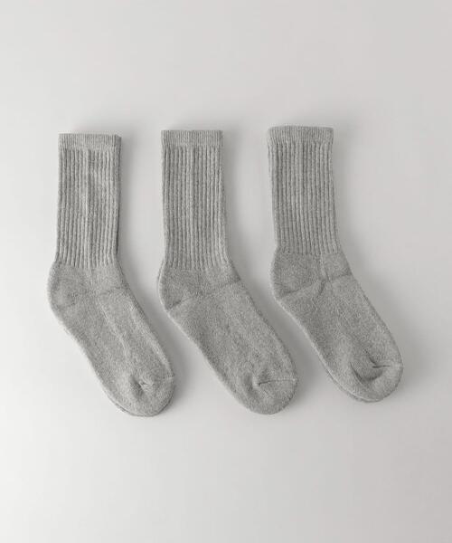 WIGWAM(ウィグワム)の「<WIGWAM> S60 CREW 3PAC SOCKS GRAY/ソックス(ソックス/靴下・メンズ・ライトグレー・M)」の1枚目の写真