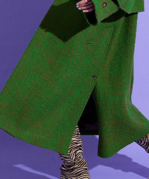 MAISON SPECIAL（メゾンスペシャル）の「ケープコート【MAISON SPECIAL/メゾンスペシャル】（ステンカラーコート・レディース・ブラウン/ブルー/ブラック/グリーン/マルチ・38/36）」の15枚目の写真