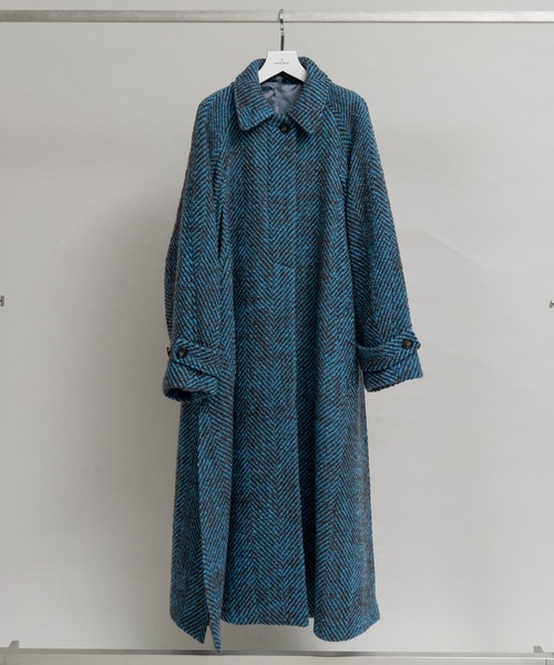 MAISON SPECIAL（メゾンスペシャル）の「ケープコート【MAISON SPECIAL/メゾンスペシャル】（ステンカラーコート・レディース・ブラウン/ブルー/ブラック/グリーン/マルチ・38/36）」の22枚目の写真