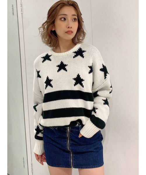 GYDA（ジェイダ）の「ハイウエスト ZIPデニム スカートライクショートパンツ（デニムスカート・レディース・ブラック/インディゴブルー・SMALL/MEDIUM）」の6枚目の写真