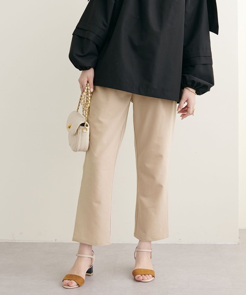 natural couture(ナチュラルクチュール)の「2022AWアイテム/セットアップ着用可/きれいめポリエステルレーヨンパンツ(その他パンツ・レディース・ピンク/ベージュ/オレンジ/サックスブルー/ネイビー・FREE)」の2枚目の写真