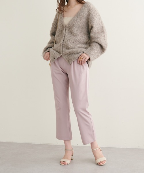 natural couture(ナチュラルクチュール)の「2022AWアイテム/セットアップ着用可/きれいめポリエステルレーヨンパンツ(その他パンツ・レディース・ピンク/ベージュ/オレンジ/サックスブルー/ネイビー・FREE)」の20枚目の写真