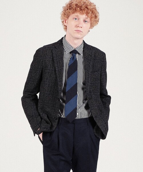 TOMORROWLAND （トゥモローランド）の「リングツイード シングルブレステッド2Bジャケット Angelico（テーラードジャケット・メンズ・ブラック系その他/グレー系その他2/ブラウン系その他2/ブルー系その他4・44/46/48/42/50/52）」の6枚目の写真