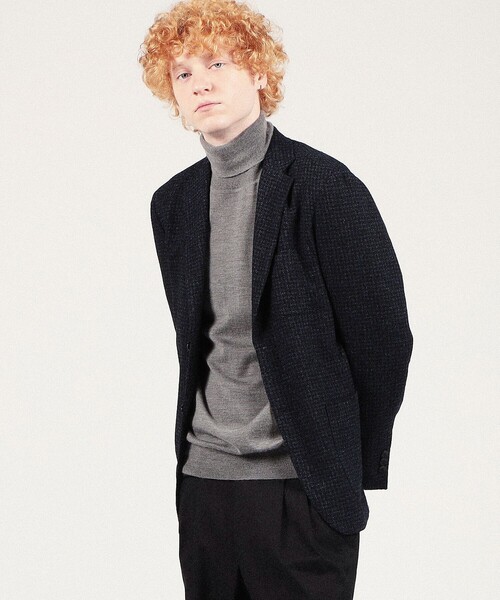 TOMORROWLAND （トゥモローランド）の「リングツイード シングルブレステッド2Bジャケット Angelico（テーラードジャケット・メンズ・ブラック系その他/グレー系その他2/ブラウン系その他2/ブルー系その他4・44/46/48/42/50/52）」の10枚目の写真