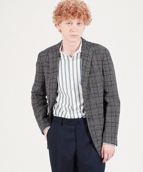 TOMORROWLAND （トゥモローランド）の「リングツイード シングルブレステッド2Bジャケット Angelico（テーラードジャケット・メンズ・ブラック系その他/グレー系その他2/ブラウン系その他2/ブルー系その他4・44/46/48/42/50/52）」の12枚目の写真