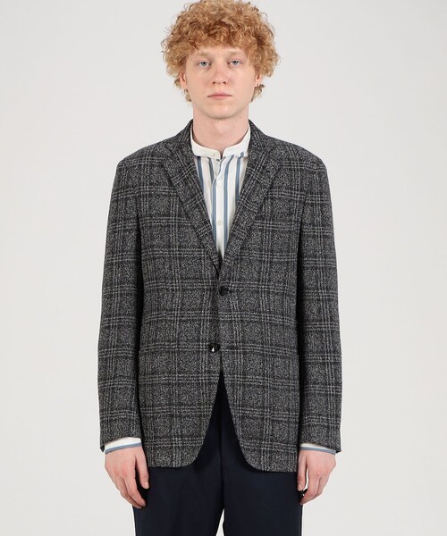 TOMORROWLAND （トゥモローランド）の「リングツイード シングルブレステッド2Bジャケット Angelico（テーラードジャケット・メンズ・ブラック系その他/グレー系その他2/ブラウン系その他2/ブルー系その他4・44/46/48/42/50/52）」の13枚目の写真