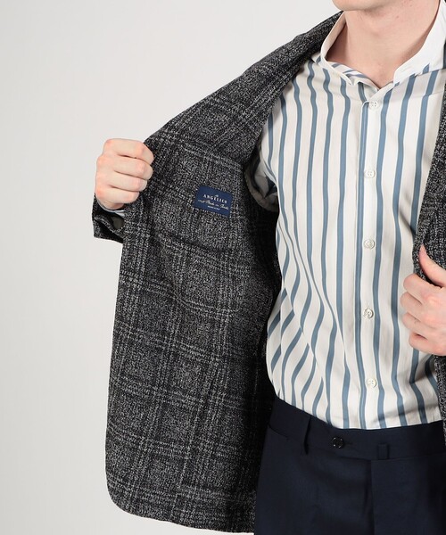 TOMORROWLAND （トゥモローランド）の「リングツイード シングルブレステッド2Bジャケット Angelico（テーラードジャケット・メンズ・ブラック系その他/グレー系その他2/ブラウン系その他2/ブルー系その他4・44/46/48/42/50/52）」の16枚目の写真