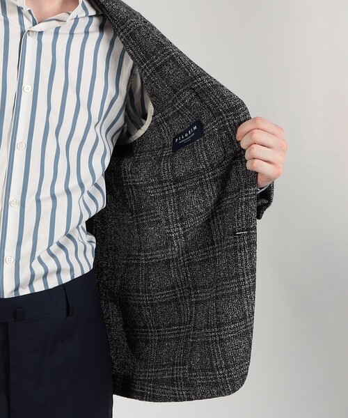 TOMORROWLAND （トゥモローランド）の「リングツイード シングルブレステッド2Bジャケット Angelico（テーラードジャケット・メンズ・ブラック系その他/グレー系その他2/ブラウン系その他2/ブルー系その他4・44/46/48/42/50/52）」の17枚目の写真