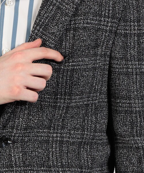 TOMORROWLAND （トゥモローランド）の「リングツイード シングルブレステッド2Bジャケット Angelico（テーラードジャケット・メンズ・ブラック系その他/グレー系その他2/ブラウン系その他2/ブルー系その他4・44/46/48/42/50/52）」の22枚目の写真