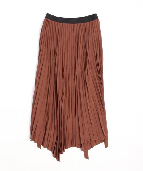 UNDECORATED(アンデコレイテッド)の「UNDECORATED-women W/CU VOILE PLEATS SK(スカート・レディース・ブラウン・0)」の10枚目の写真