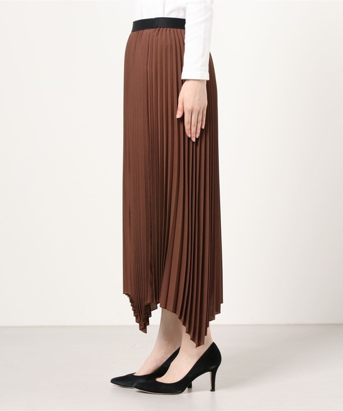 UNDECORATED(アンデコレイテッド)の「UNDECORATED-women W/CU VOILE PLEATS SK(スカート・レディース・ブラウン・0)」の7枚目の写真