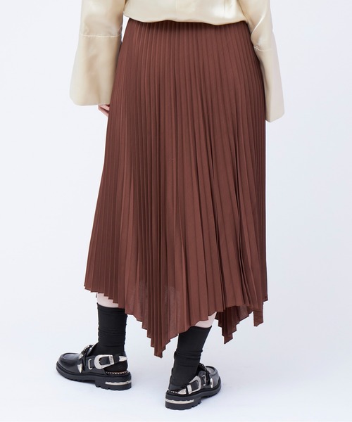 UNDECORATED(アンデコレイテッド)の「UNDECORATED-women W/CU VOILE PLEATS SK(スカート・レディース・ブラウン・0)」の12枚目の写真