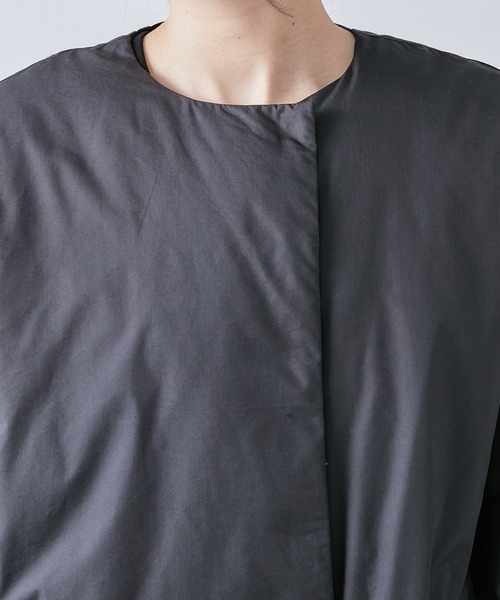 フレンチダックダウンノーカラーコート（ダウンジャケット/コート