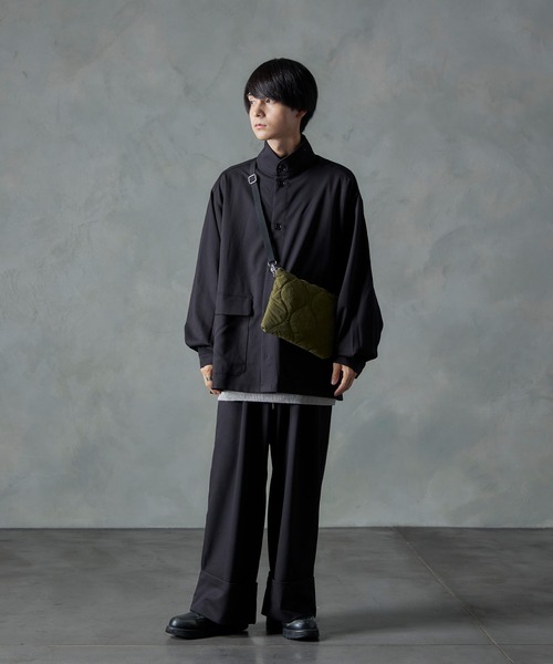 NILWAY（ニルウェイ）の「ロールアップワイドストレートパンツ/スラックス（スラックス・メンズ・ブラック/カーキ/アイボリー・SMALL/MEDIUM/LARGE）」の12枚目の写真