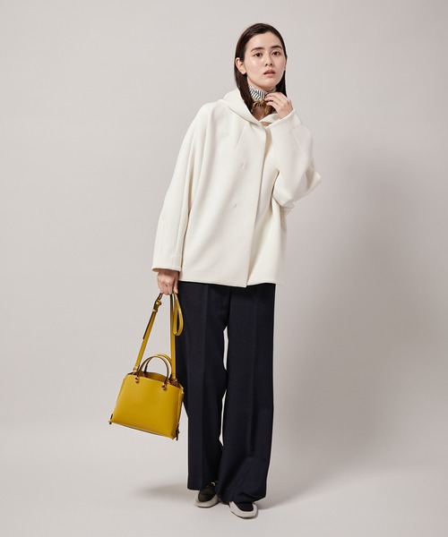 ROPE'(ロペ)の「【一部直営店舗・WEB限定】ダンボールパーカーハーフコート(パーカー・レディース・ベージュ/ネイビー/オフホワイト/ピンク/ラベンダー・38/36)」の11枚目の写真