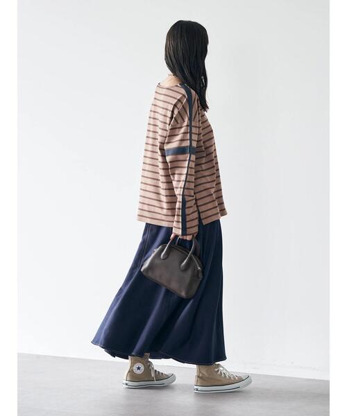 earth music&ecology（アースミュージックアンドエコロジー）の「配色ステッチスカート（スカート・レディース・ベージュ/ネイビー/バーガンディー・S/M）」の14枚目の写真