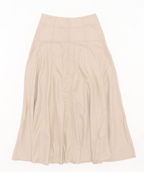 earth music&ecology（アースミュージックアンドエコロジー）の「配色ステッチスカート（スカート・レディース・ベージュ/ネイビー/バーガンディー・S/M）」の6枚目の写真