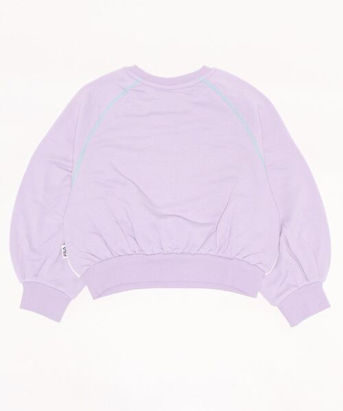 FILA（フィラ）の「FILA フィラ ゆるシルエットトレーナー（130~160cm）（スウェット・キッズ・シルバーグレー/ライトパープル・130/150/160/140）」の3枚目の写真