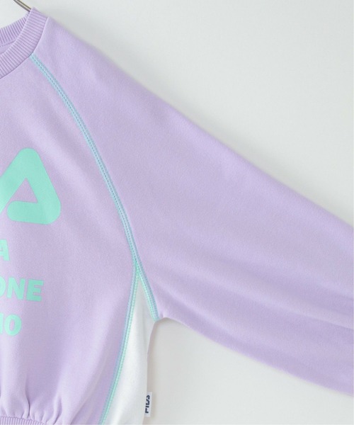 FILA（フィラ）の「FILA フィラ ゆるシルエットトレーナー（130~160cm）（スウェット・キッズ・シルバーグレー/ライトパープル・130/150/160/140）」の6枚目の写真