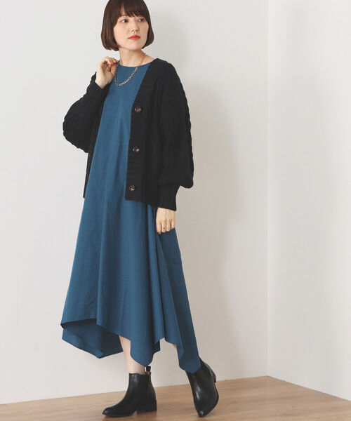 BEAMS HEART（ビームスハート）の「BEAMS HEART / ケーブル ショート カーディガン（カーディガン/ボレロ・レディース・ブラック/ホワイト系その他5/パープル系その他5・FREE）」の16枚目の写真