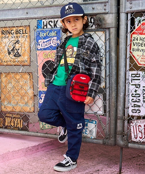 XLARGE KIDS（エクストララージキッズ）の「【WEB限定】配色ショルダーバック（ショルダーバッグ・キッズ・イエロー/レッド/グリーン・FREE）」の8枚目の写真