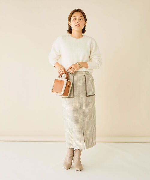 NOLLEY'S Sophi（ノーリーズソフィ）の「チェックミディタイトスカート
