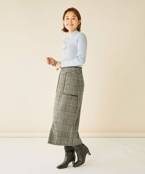NOLLEY'S Sophi（ノーリーズソフィ）の「チェックミディタイトスカート