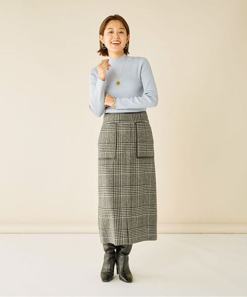 NOLLEY'S Sophi（ノーリーズソフィ）の「チェックミディタイトスカート