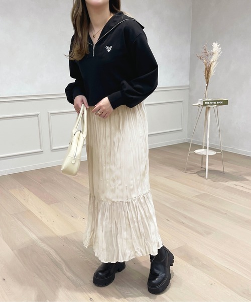 apres jour(アプレジュール)の「ハーフジップスウェット【ZOZOTOWN限定アイテム】(スウェット・レディース・ブラック/アイボリー/ライトピンク/マスタード・X-LARGE/フリー)」の19枚目の写真