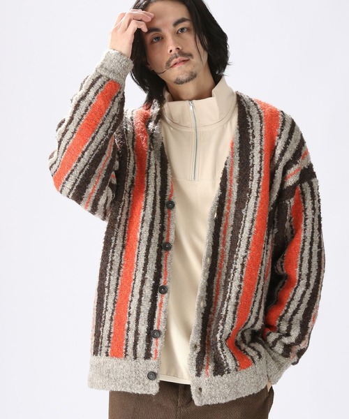 niko and...（ニコアンド）の「ブークレアソートニットVネックカーディガン（Tシャツ/カットソー・メンズ・ベージュ/チャコール/グリーン・MEDIUM/LARGE）」の19枚目の写真