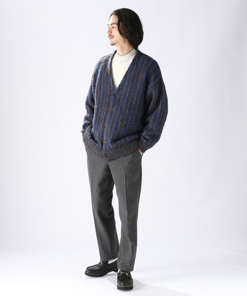 niko and...（ニコアンド）の「ブークレアソートニットVネックカーディガン（Tシャツ/カットソー・メンズ・ベージュ/チャコール/グリーン・MEDIUM/LARGE）」の16枚目の写真