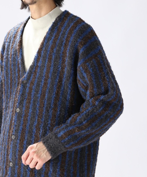 niko and...（ニコアンド）の「ブークレアソートニットVネックカーディガン（Tシャツ/カットソー・メンズ・ベージュ/チャコール/グリーン・MEDIUM/LARGE）」の11枚目の写真