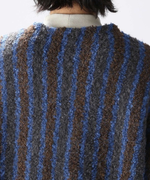 niko and...（ニコアンド）の「ブークレアソートニットVネックカーディガン（Tシャツ/カットソー・メンズ・ベージュ/チャコール/グリーン・MEDIUM/LARGE）」の8枚目の写真