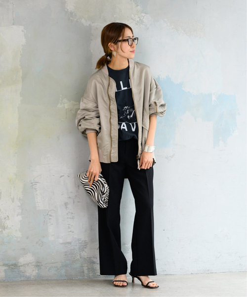 FRAMeWORK（フレームワーク）の「≪追加≫【一部店舗・WEB限定】ナイロンツイルMA-1（MA-1・レディース・ライトグレー/オリーブ/ブラウン系その他・38/36）」の9枚目の写真