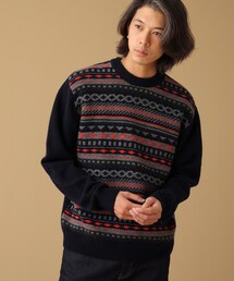 TAKEO KIKUCHI | エアヤーン フェアアイル プルオーバーニット(ニット/セーター)