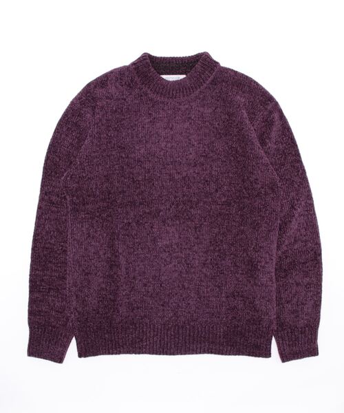 STYLEBLOCK(スタイルブロック)の「ポリモール天竺モックネックセーター(ニット/セーター・メンズ・パープル/チャコール/ネイビー/ブルー/セージグリーン/サックスブルー/ブラック/グレイッシュベージュ/オフホワイト・L/M/LL)」の9枚目の写真