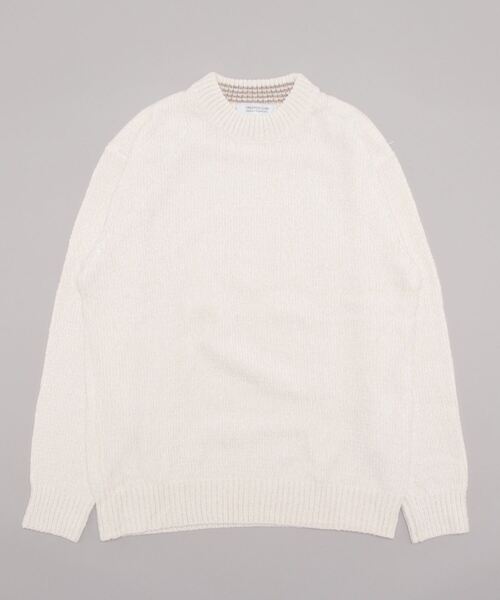 STYLEBLOCK(スタイルブロック)の「ポリモール天竺モックネックセーター(ニット/セーター・メンズ・パープル/チャコール/ネイビー/ブルー/セージグリーン/サックスブルー/ブラック/グレイッシュベージュ/オフホワイト・L/M/LL)」の1枚目の写真