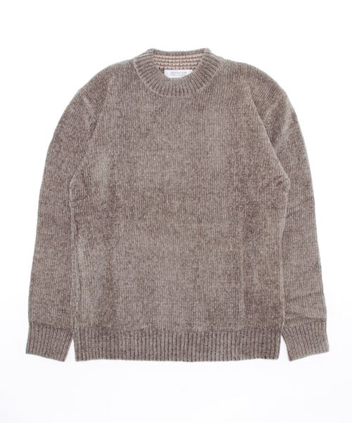 STYLEBLOCK(スタイルブロック)の「ポリモール天竺モックネックセーター(ニット/セーター・メンズ・パープル/チャコール/ネイビー/ブルー/セージグリーン/サックスブルー/ブラック/グレイッシュベージュ/オフホワイト・L/M/LL)」の5枚目の写真