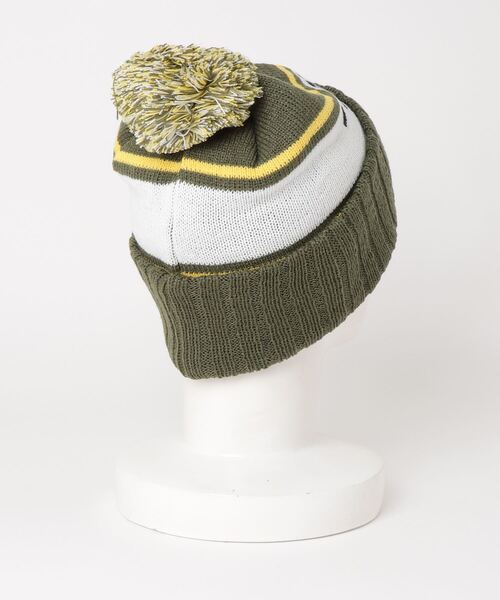 AMERICAN NEEDLE（アメリカンニードル）の「LAIDBACK / American Needle アメリカンニードル NATIONEL PARK PONPON PILLOW LINE KNIT CAP（ニットキャップ/ビーニー・レディース・オリーブ/ネイビー・FREE）」の3枚目の写真