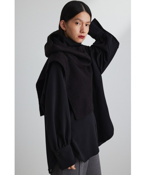 STYLEMIXER(スタイルミキサー)の「フードネックウォーマー(ネックウォーマー/スヌード・レディース・ブラック/グレー・FREE)」の1枚目の写真