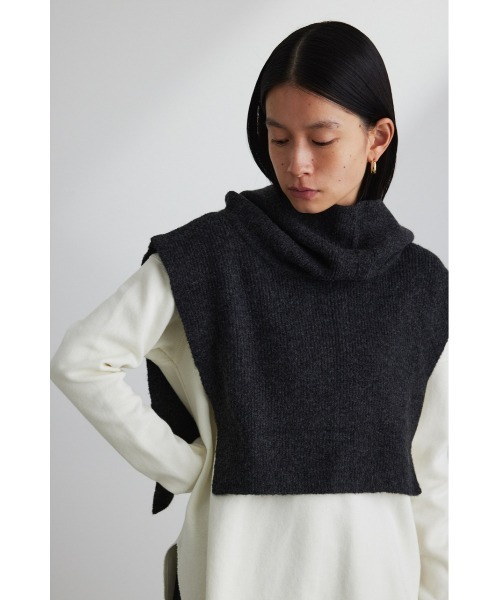 STYLEMIXER(スタイルミキサー)の「フードネックウォーマー(ネックウォーマー/スヌード・レディース・ブラック/グレー・FREE)」の13枚目の写真