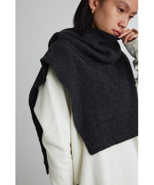 STYLEMIXER(スタイルミキサー)の「フードネックウォーマー(ネックウォーマー/スヌード・レディース・ブラック/グレー・FREE)」の17枚目の写真
