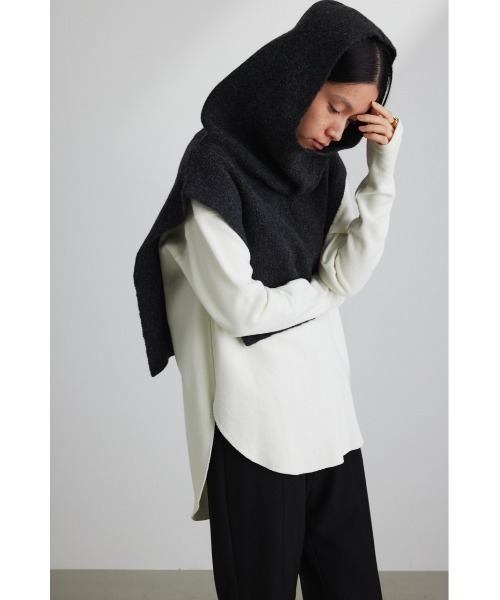 STYLEMIXER(スタイルミキサー)の「フードネックウォーマー(ネックウォーマー/スヌード・レディース・ブラック/グレー・FREE)」の19枚目の写真