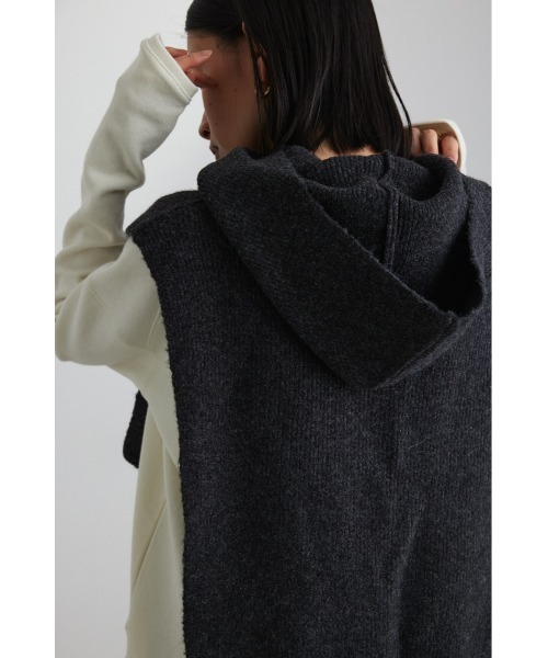 STYLEMIXER(スタイルミキサー)の「フードネックウォーマー(ネックウォーマー/スヌード・レディース・ブラック/グレー・FREE)」の21枚目の写真