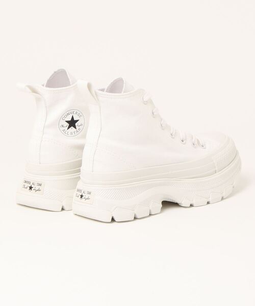 CONVERSE（コンバース）の「converse コンバース ALL STAR 100 TREKWAVE MN HI【撥水】レディーススニーカー ハイカット 厚底(オールスター100トレックウエーブMNHI) 1SD189 1SD188（スニーカー・レディース・ホワイト/ブラック・25.0cm/23.0cm/23.5cm/24.0cm/24.5cm）」の10枚目の写真