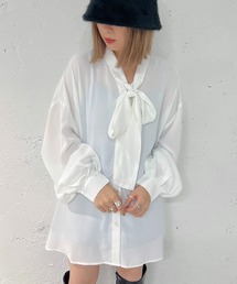 apres jour mignon | ボウタイチュニック【ZOZOTOWN限定アイテム】(シャツ/ブラウス)
