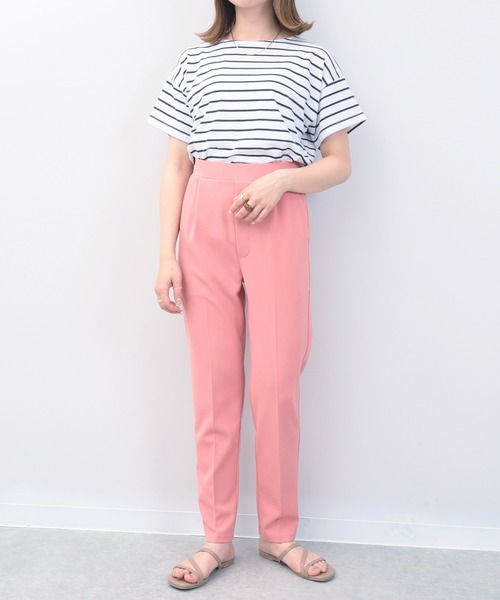 mil（ミル）の「カットジョーゼットテーパードパンツ（その他パンツ・レディース・グリーン/ピンク・M/S）」の12枚目の写真