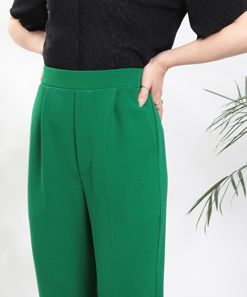 mil（ミル）の「カットジョーゼットテーパードパンツ（その他パンツ・レディース・グリーン/ピンク・M/S）」の16枚目の写真