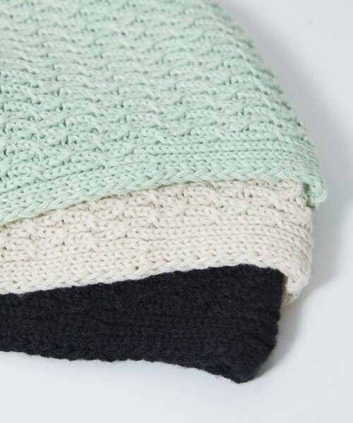 Firsthand(ファーストハンド)の「Firsthand/ファーストハンド Refab Balaclava Muffler / バラクラバ マフラー/Refab Balaclava Muffler / バラクラバ マフラー(ニットキャップ/ビーニー・レディース・ブラック/オフホワイト/グリーン・ONE SIZE)」の4枚目の写真