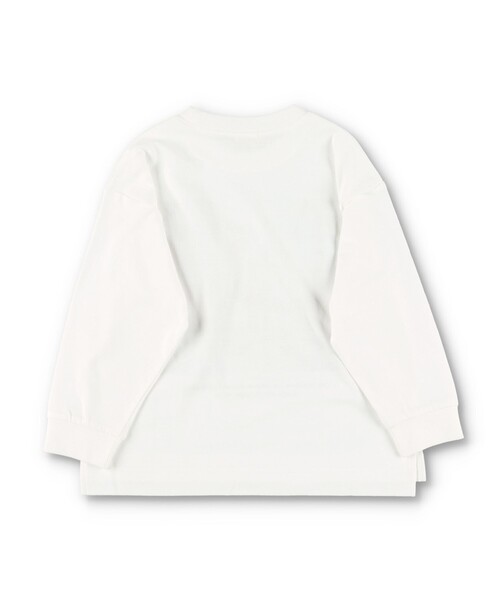 BRANSHES（ブランシェス）の「【アソート】グラフィック長袖Tシャツ_ロンT（Tシャツ/カットソー・キッズ・ベージュ/ライトベージュ/チャコールグレー/アイボリー/サックスブルー/エメラルド/オフホワイト/ブラック/カラフル/コバルトブルー・100/110/130/140/150/90/120/160）」の17枚目の写真